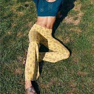 Free People Penny Pull On Printed Flares